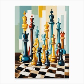 Chess Pieces Canvas Print