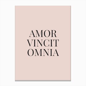Amor Vincit Omnia Canvas Print