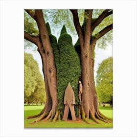 Tree In A Park Canvas Print