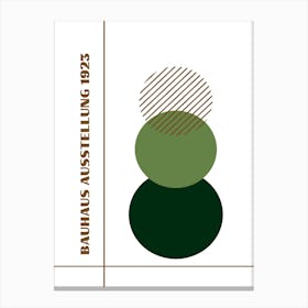 Bauhaus Green Exhibition 7 Canvas Print