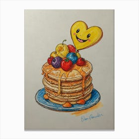 Happy Pancakes Canvas Print