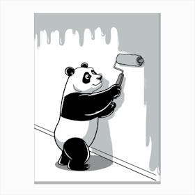 Panda Painting Canvas Print