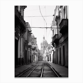 Catania, Italy, Black And White Photography 4 Canvas Print
