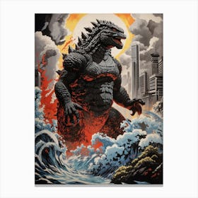 Godzilla Unleashed 2 Canvas Print