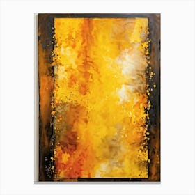 Abstract Watercolor Painting Captures The Essence Of Autumn With Splashes Of Bright Yellow Brillian (2) Canvas Print