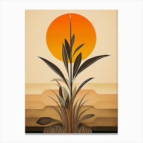 Plant In The Sun Canvas Print