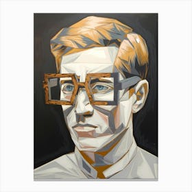 'Man With Glasses' Canvas Print