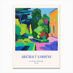 Colourful Gardens Kew Gardens Hillsborough Canada 4 Blue Poster Canvas Print