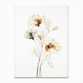 Modern Floral Arrangement Print Canvas Print