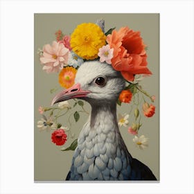 Bird With A Flower Crown Grey Plover 1 Canvas Print