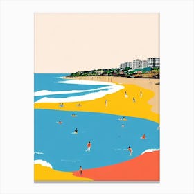 Coogee Beach Sydney Australia Midcentury Canvas Print