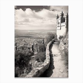 Nazareth, Israel, Photography In Black And White 2 Canvas Print
