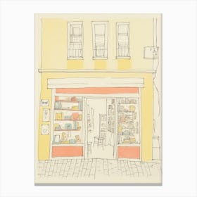 Bari The Book Nook Pastel Colours 2 Canvas Print