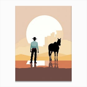 Silent Cowboy Stories Canvas Print