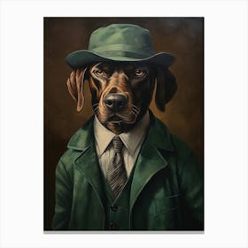 Gangster Dog Plott Hound 3 Canvas Print