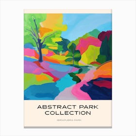 Abstract Park Collection Poster Ibirapuera Park Bogota Colombia 1 Canvas Print