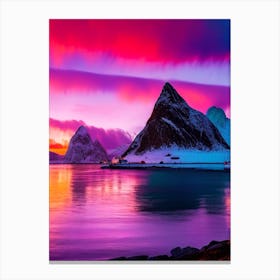 The Lofoten Islands At Sunset Canvas Print