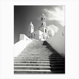 Cartagena, Spain, Black And White Photography 4 Canvas Print