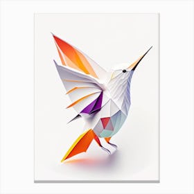 Allen S Hummingbird Origami Style 1 Canvas Print