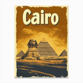 Aihrgdesign A Vintage Travel Poster Of Cairo Canvas Print