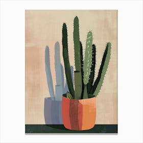 Barrel Cactus Minimalist 4 Canvas Print