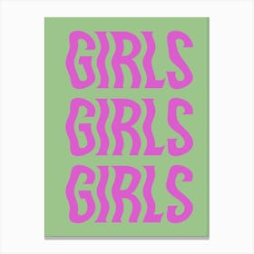 Girls Girls Girls Canvas Print