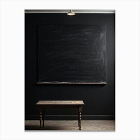 Blackboard Giving The Impression Of Vast Untouched Space Features An Appealing Smudged Texture Th (3) Canvas Print