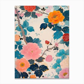 Great Japan  Hokusai Botanical Japanese 10 Canvas Print