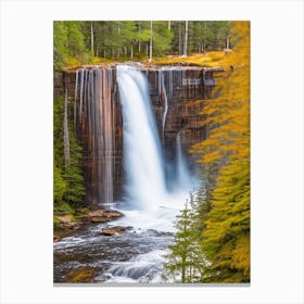 Amnicon Falls State Park Waterfall, United States Majestic, Beautiful & Classic Canvas Print