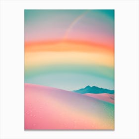 Rainbow In The Desert Canvas Print