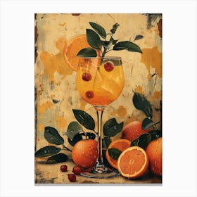 Oranges And Cranberries Canvas Print