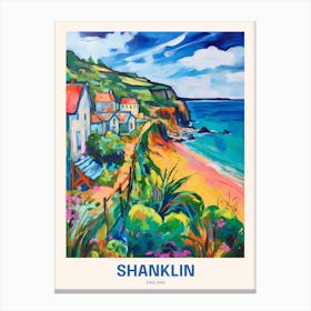 Shanklin England 3 Uk Travel Poster Canvas Print