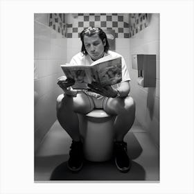 Toilet Scene John Travolta In Pulp Fiction 1994 Canvas Print