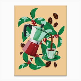 Moka Pot | Morning Coffee Canvas Print