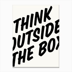 Think Outside The Box - Home Office Art Print Canvas Print