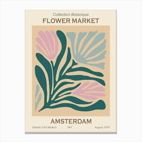 Flower Market Amsterdam 3 Canvas Print