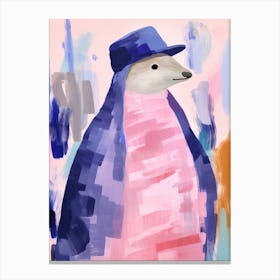 Playful Illustration Of Platypus For Kids Room 2 Canvas Print