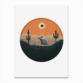 Texas Armadillo Canvas Print