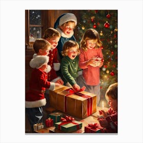 Santa'S Children Canvas Print