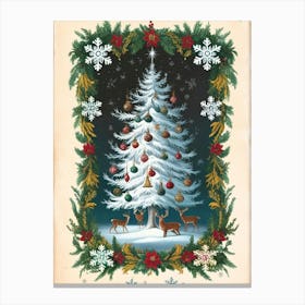 William Morris Christmas Tree 46 Canvas Print