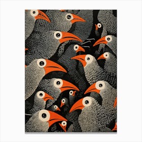 Flock Of Crows Canvas Print