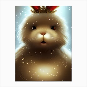 Christmas Bunny Canvas Print