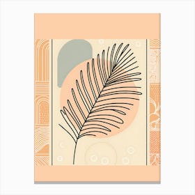 Palm Leaf Print Canvas Print