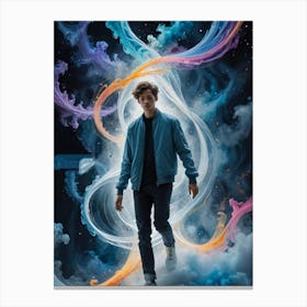 Boy In The Blue Jacket Canvas Print