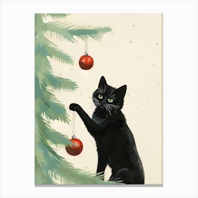 Christmas Cat 2 Canvas Print