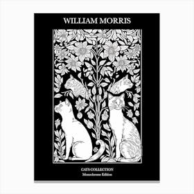 William Morris  Style Cats Textiles 3 Canvas Print