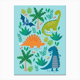 Dino Land Canvas Print