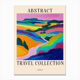 Abstract Travel Collection Poster Estonia 2 Canvas Print