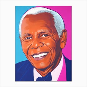 Sidney Poitier Pop Movies Art Movies Canvas Print