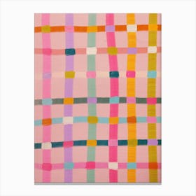 Colorful Checkerboard Canvas Print
